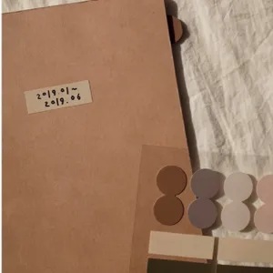 Morandi color dot index stickers aesthetic handbook stationery planner labels set transparent