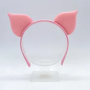 Cute Pink Pig Ears Headband Animal Hair Hoop For Halloween Easter Party Cosplay Costume Performance Hair Accessories