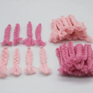 Polyester Garn Geflochtenes Haar DIY Zubehör Für Plüschpuppen Kleidung Mütze Handwerk Herstellung Materialien