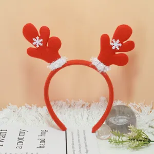 Cerchietto con corna di renna di Natale simpatico cerchietto in peluche festa bambini