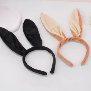 Oversized Plush Bunny Ears Headband Cute Long Rabbit Ear Hair Hoop Soft Velour Hair Accessories For Women Party Cosplay