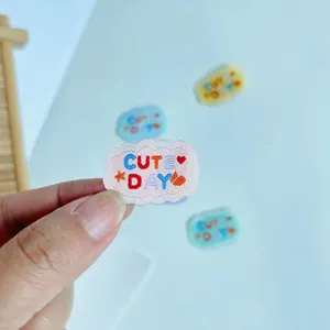 Mini embroidered fabric patches cute day DIY sewing clothing accessories clothing labels cute