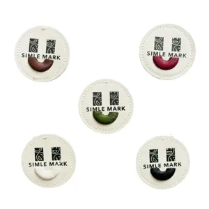 Leather patch embroidery smiley face badge clothing decorative clothing accessories
