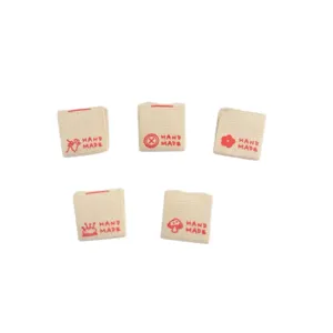 Mini étiquettes en coton fait main pour vêtements de poupée accessoires cheveux petits textiles