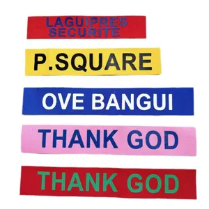 Toppe in tessuto colorato con stampa di lettere inglesi, decorazione fai-da-te per borse.