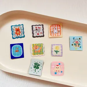 Cartoon Υφαντά Υφάσματα Patches DIY Ραψίματος Applique Χαριτωμένο Ζώο Φυτό Badge Για Ρούχα Τσάντες Διακόσμηση