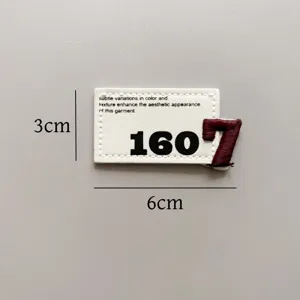Toppa decorativa in pelle con ricamo etichetta per abbigliamento borse e giacche.