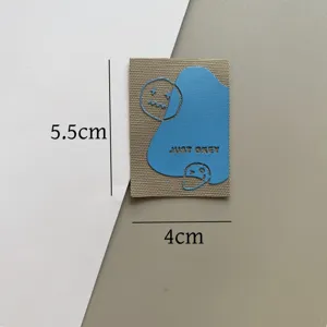 Trendy fabric patch with graffiti print and letters, versatile DIY clothing decorative label.
