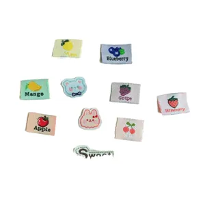 Joli set de patchs brodés de fruits et animaux mignons, parfait pour vêtements et accessoires DIY.