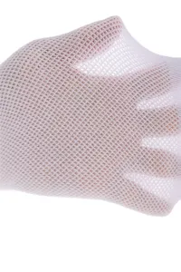 Heren ademende mesh teen sokken detailweergave, elastische lichtgewicht sport sok stof.