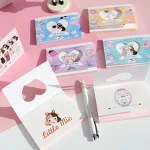 Cute Cartoon Girl Rabbit Memo Pad Paper Planner Sticky Notes Decorative Material Stationery For Students