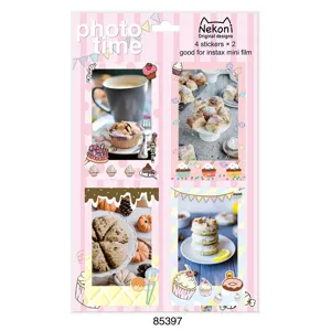 Nekoni decorative photo frame stickers DIY album journal stickers for instax mini film