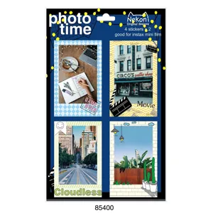 Nekoni decorative photo frame stickers for instax mini film, DIY scrapbook and wall decor.