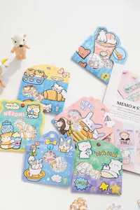 NEKONI cute cartoon animal food decorative stickers journal memo sticker set main variant