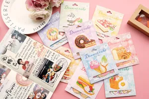 Nekoni dessert cake sticker packs diy scrapbooking decorative cute stationery set