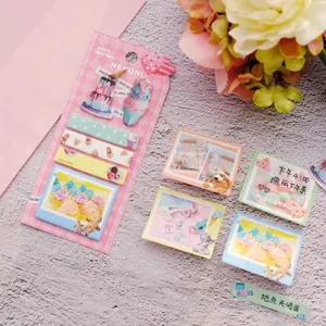 NEKONI vaporwave stijl photolife creatieve zelfklevers decoratieve bladwijzers dagboek set.