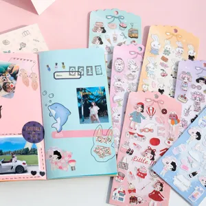 Nekoni cute girl rabbit scrapbooking PVC decorative stickers set for journal bullet DIY crafts
