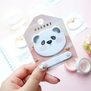Cute panda sticky notes cute animal memo pad waterproof portable stationery cute memo paper set