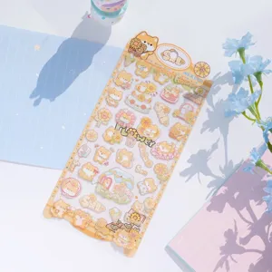 Adorable feuille d'autocollants PVC Shiba Inu étanche pour téléphone et carnet de notes.