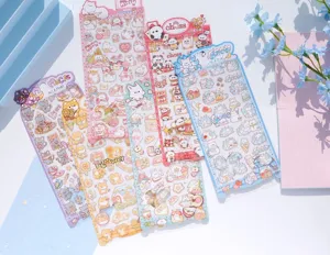 Jolies feuilles autocollantes imperméables en PVC pour téléphone et journal, multi-pack.