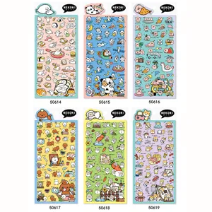 NEKONI cute animal stickers PVC decorative planner journaling adhesive cartoon seals dogs pigs