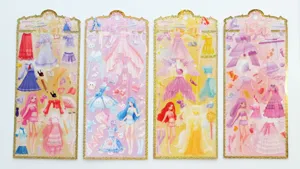 NEKONI süße Mädchen Anzieh Sticker wasserdichte PVC Prinzessin Aufkleber für Tagebuch.
