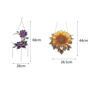 Tabella delle taglie dettagliata con dimensioni per decorazioni per finestre in acrilico