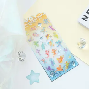 NEKONI Epoxidharz Engel Aufkleber für Tagebuch und Handy Dekoration, buntes Design.