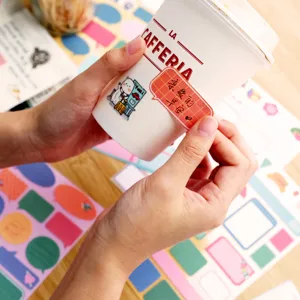 Simpatici foglietti adesivi decorativi memo scrivibili per journaling album fotografici fai da te.
