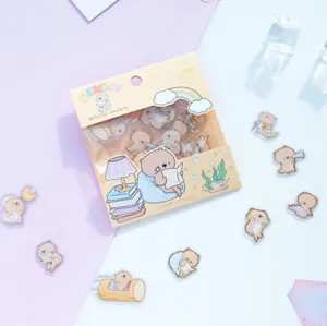 NEKONI original design cute cartoon animal decorative sticker pack for journal and crafts