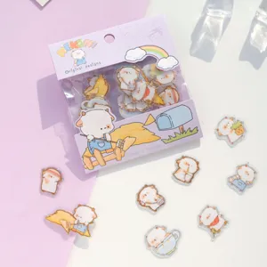 NEKONI cute cartoon sticker set, decorative journaling stickers with lovely animal designs.