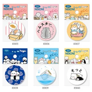 Cute Cartoon Animal Tinplate Brooch Badge Kawaii Cat Dog Panda Print Metal Lapel Pins Fashion Clothes Backpack Decoration Jewelry