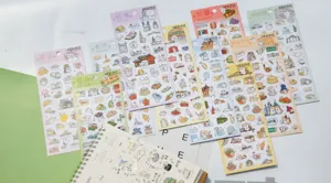 NEKONI cute animal city theme waterproof PVC decorative diary stickers set for journaling.