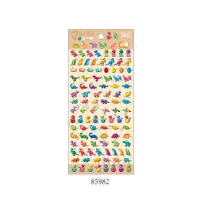 Cute Mini Dinosaur Marine Life Outer Space Cartoon Foam Stickers Decorative Journaling Stationery Craft Stickers
