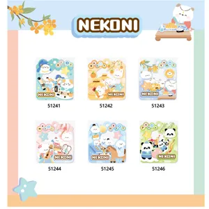 Cute Animal Laser Paper Stickers Cartoon Aesthetic Scrapbooking Stationery Supplies For Journaling And DIY Craft