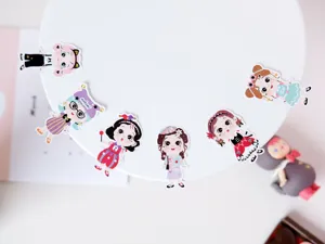 NEKONI cute freckled girl decorative journaling stickers, multiple styles cartoon planner decals.