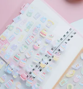 Sweet pastel cute Japanese style paper stickers memo sticky notes for diary journal decoration