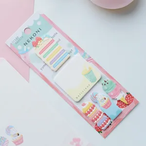 Note adesive macaron dessert simpatici blocchetti memo torta schede indice per diario cancelleria
