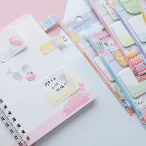 Nekoni Macarons Dolci Dessert Note Adesive Memo Pad Kawaii Index Tabs Cancelleria Ufficio