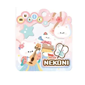 NEKONI cute cat stickers decorative paper packaging backing card cute cartoon animals main