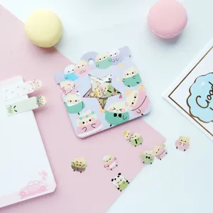 Cute cartoon animal sticker pack for journaling, scrapbooking, and phone decoration DIY.