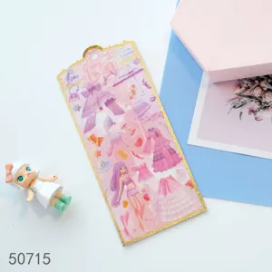NEKONI niedliches Mädchen Anziehen Aufkleber wasserdicht PVC Prinzessin Sticker Journal
