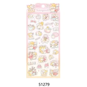 Cute squirrel peach PVC decorative stickers for journal cup scrapbooking, lovely stationery item.