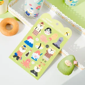 Joli autocollant décoratif étanche Shiba Inu parfait pour téléphone, tablette et carnet.