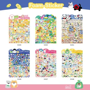 Cute Mini Animal Panda Dog 3D Foam Stickers Cartoon Decorative Sticker For Phone Cup Scrapbooking DIY Art Craft