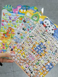 NEKONI cute mini animal foam stickers set for phone and water cup decoration, multi-theme.