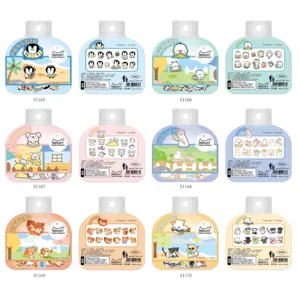 Cute cartoon animal sticker packs set, DIY decorative diary planner stickers for kids and teens.