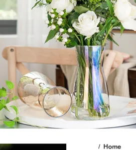 Nordic glass vase transparent hydroponic flower arrangement modern desktop decorative ornament
