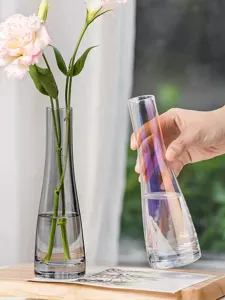 Vaso in vetro nordico per fiore singolo idroponica elegante decorazione da tavolo