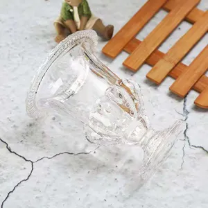 Vaso in vetro trasparente stile romano vaso per piante decorativo design nordico elegante